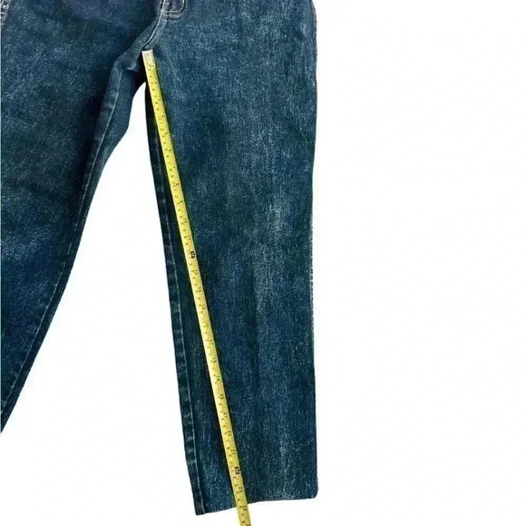 Vintage 80s Sercuchi Vintage 80s Women's High Waist Acid Wash Jeans Lee - Picture 6 of 6